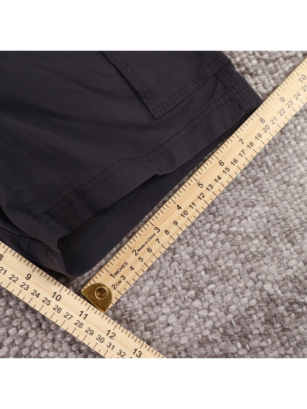 prAna Stretch Zion Cargo Hiking Shorts Charcoal Grey 32x10 - Picture 7 of 11